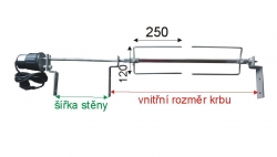 KOMPLET ROŽEŇ S MOTOREM DO KRBU do 10 kg - 15x15, 