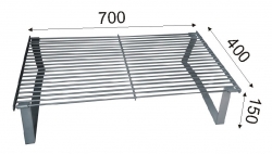 ROŠT NA GRILOVÁNÍ 700x400 S NOŽKAMI 150