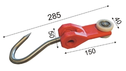 HÁK NA HLINÍKOVOU DRÁHU NYLON 285 x 13