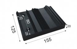 GUMMISCHABER FÜR SCHWEINENTFERNER 125x155