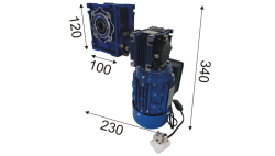 MOTOR -SEF - 110 kg - 2,3 ot/min - 230 V - kulatina 18 - S KABELEM A VIDLICÍ DO SÍTĚ 230 V