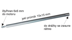 PRODLOUŽENÍ ROŽNĚ K MOTORU - kulatina 12