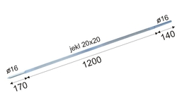 RÁHNO NA ROŽEŇ - 20x20/1200/1510