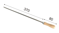 ŠPÍZ S DŘEVĚNOU RUČKOU 5X5/450