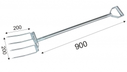 FLEISCHGABEL MIT EDELSTAHLGRIFF