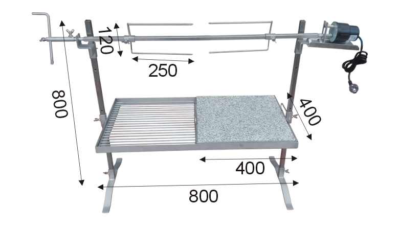 Spießgrill für hühner